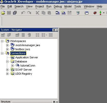 The tutorial connection icon in the System navigator. The tutorial connection icon in the System navigator.