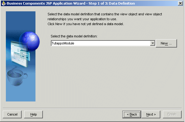 Data definition dialog. Data definition dialog.