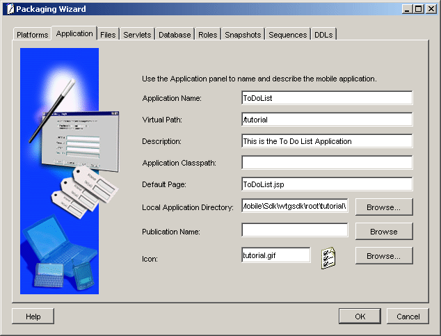 Use this panel to describe your mobile application.