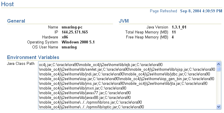 The Host page.