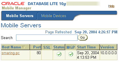 This image displays the Mobile Server Farms page.