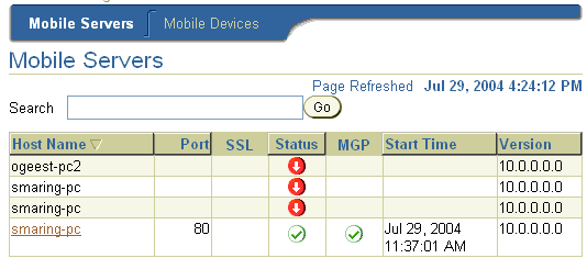 The Mobile Server Farms page.