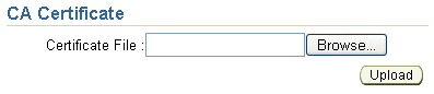 SSL certificate upload