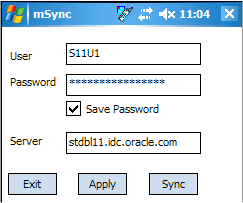 msync GUI for synchronization msync GUI for synchronization