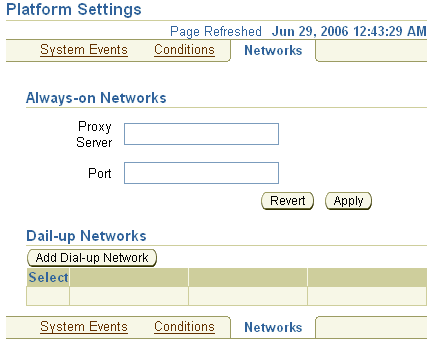 Add Network Information for automatic synchronization Add Network Information for automatic synchronization
