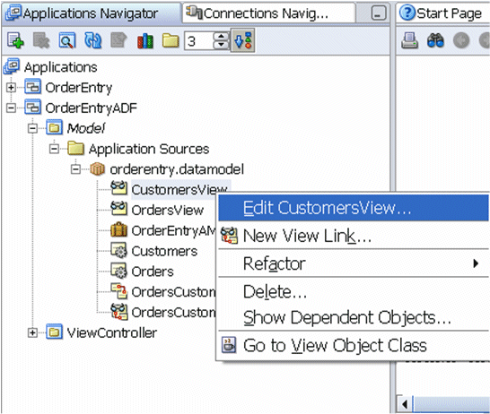 Edit CustomersView