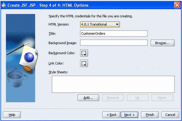 HTML options