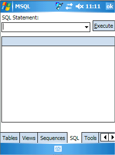 mSQL UI