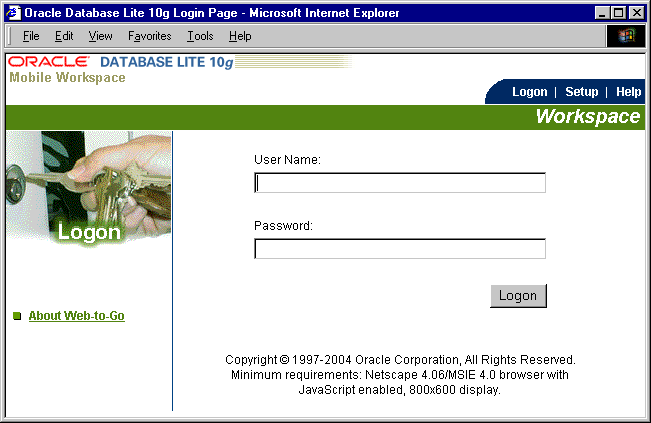 enter your user name and password.