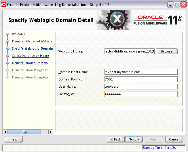 Description of deinstall_domain_detail.gif follows Description of deinstall_domain_detail.gif follows