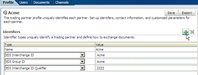 Adding an identifier Adding an identifier