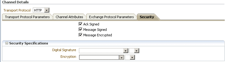 Channels: security details Channels: security details