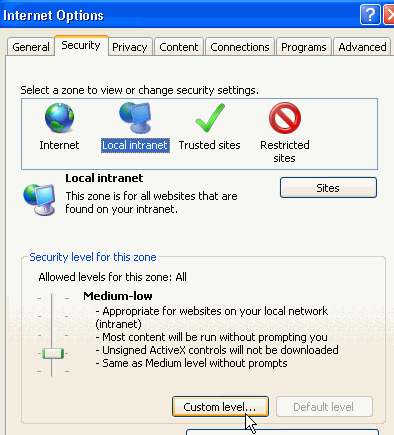 Description of bam_ie_security_custom.gif follows Description of bam_ie_security_custom.gif follows