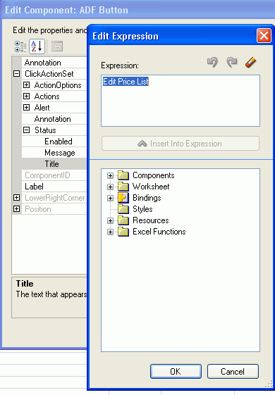 EL Edit Expression dialog box