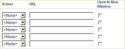 Shows the Open In New Window checkbox. Shows the Open In New Window checkbox.