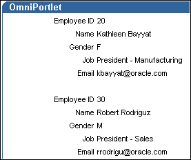 Shows example of portlet using form style. Shows example of portlet using form style.