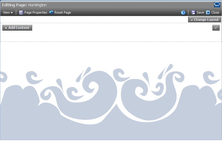 New, unpopulated page viewed through WebCenter Composer New, unpopulated page viewed through WebCenter Composer