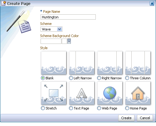 Page layout selections redrawn with selected scheme Page layout selections redrawn with selected scheme