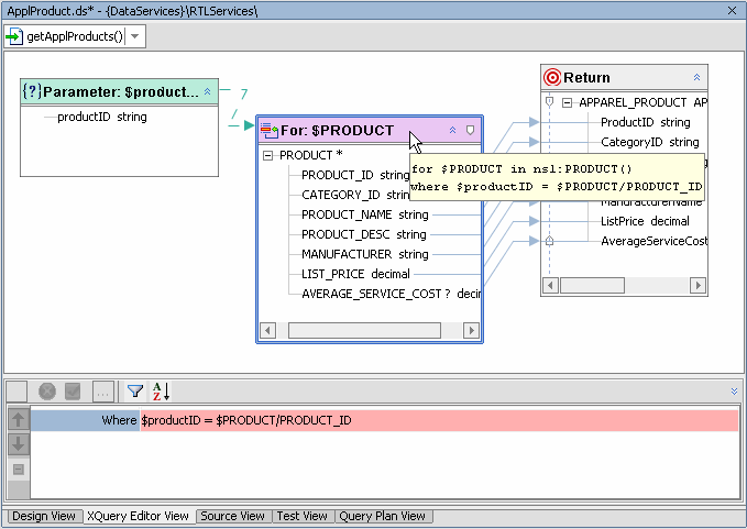 Parameterized Where Clause