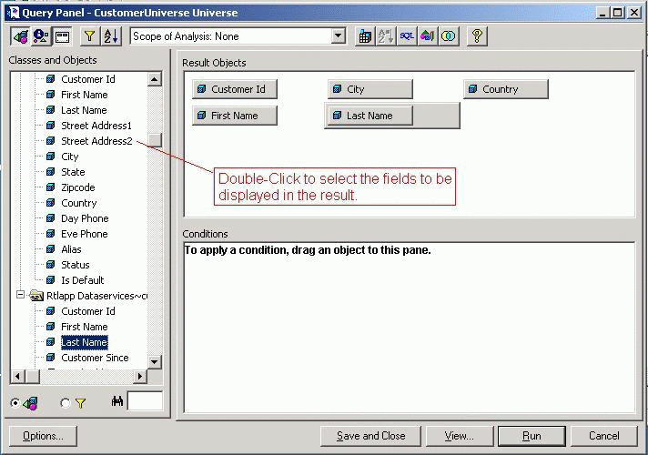 Selecting the Object