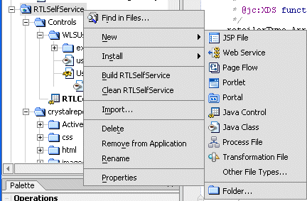 Create a New Data Service Control