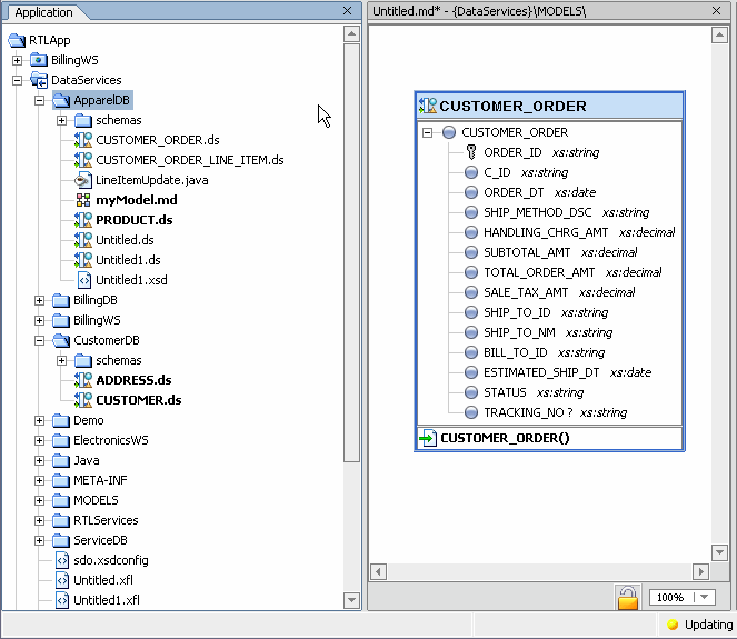 Adding Data Services to a Data Model
