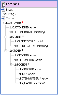 Data Service Function From the Data Service Palette