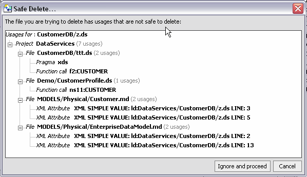 Implications of a Safe Delete Operation