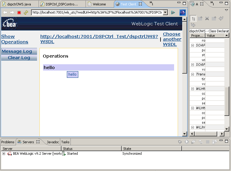 Workshop Test Browser