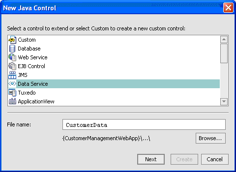 Creating a New Java Control