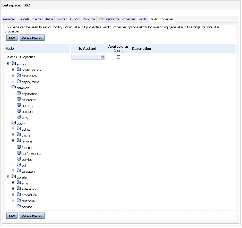 Setting the basesql Property to Always be Returned