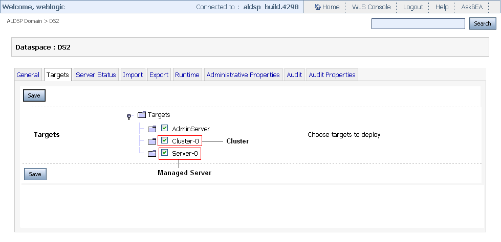 Deploying a Dataspace on a Target Server