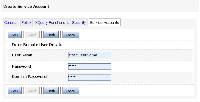 Creating a Static Service Account