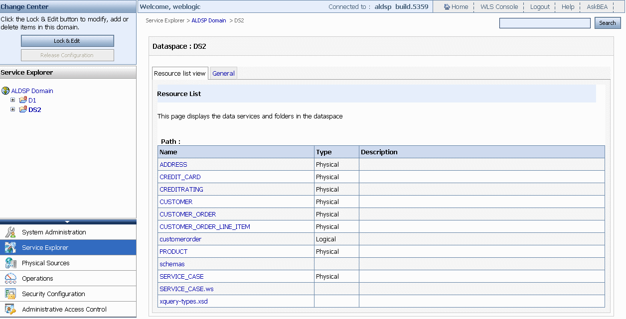 Service Explorer 