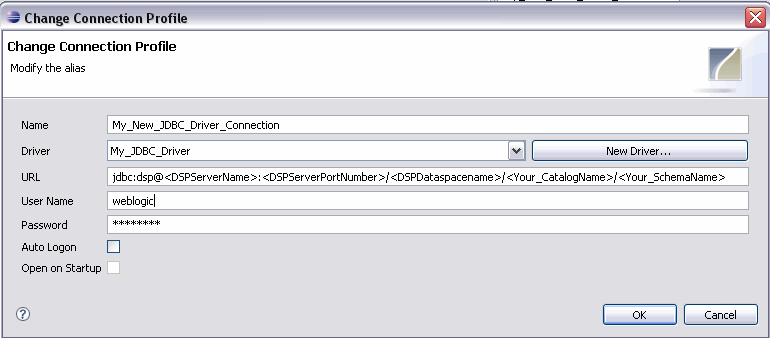 Change Connection Profile Dialog