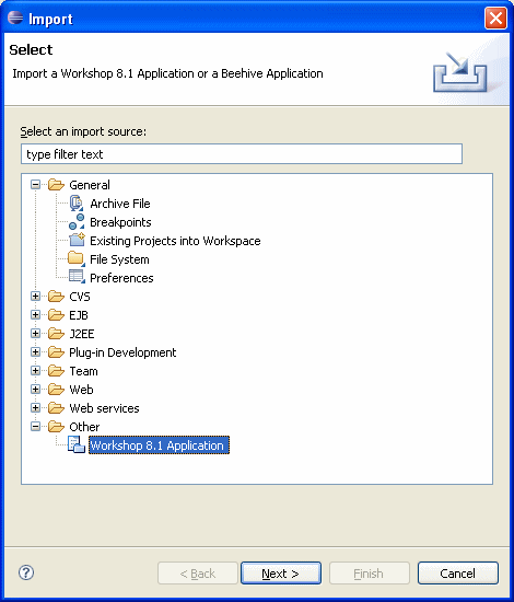 Import Dialog Box