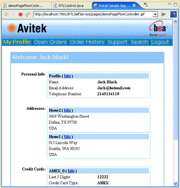 My Profile Page