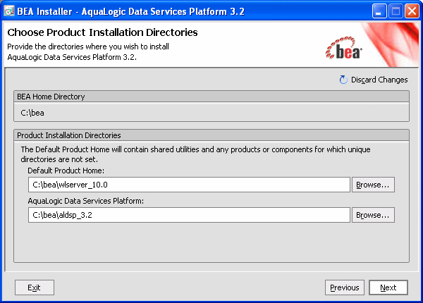 Choosing Installation Directories