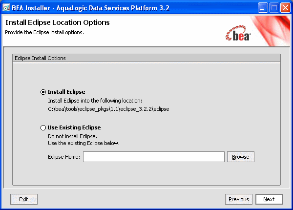 Choosing Eclipse Installation Location