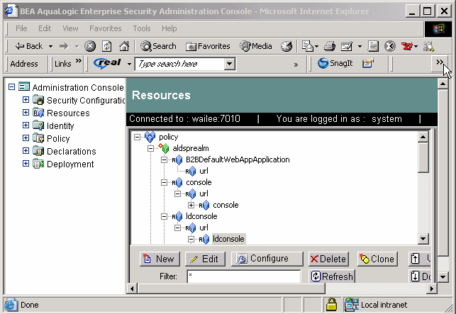 Administration Console