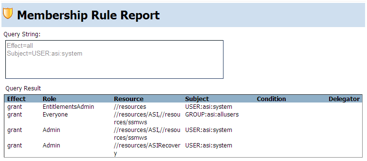 Role Mapping Policy Reports