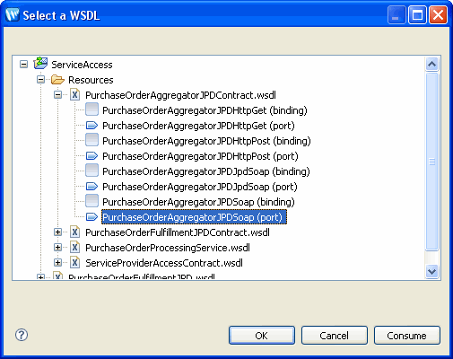 Select a WSDL