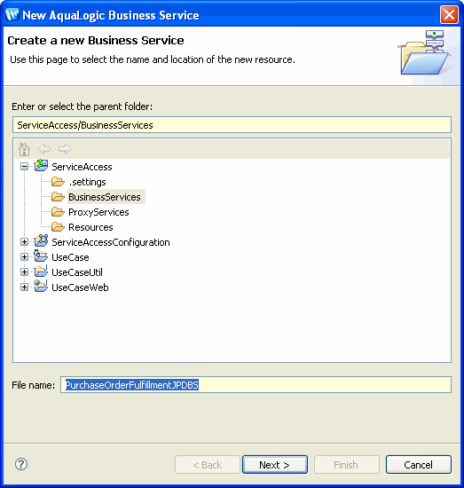 Create a Business Service