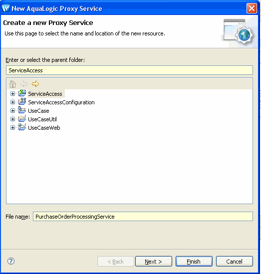 Creating a Proxy Service