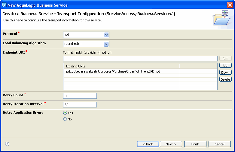 Selecting Protocol and Endpoint URIs