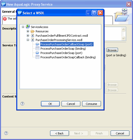 Select a WSDL