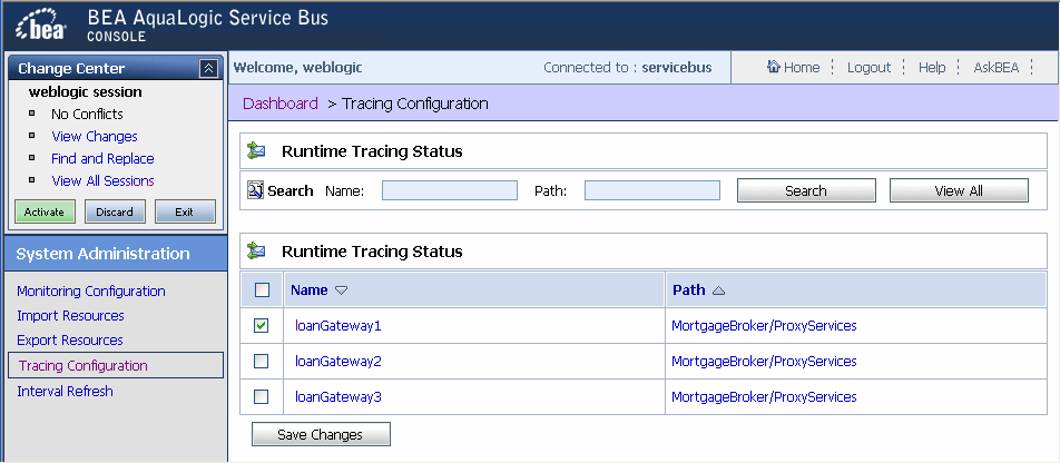 Tracing Configuration