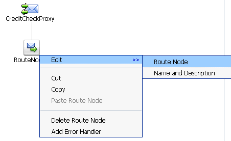 Edit Route Node Display