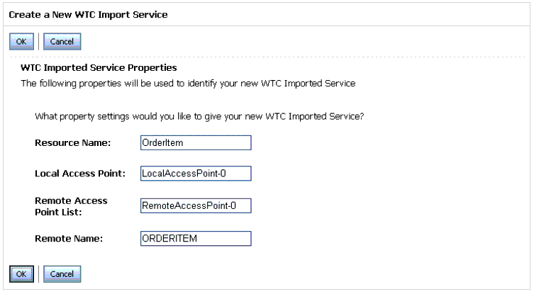 New WTC Import Service Data Entry Display