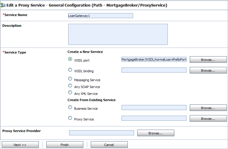 Create Proxy Service